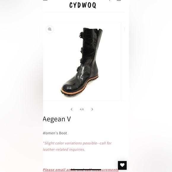 CYDWOQ Aegean V size 42 w black buckle boots - Picture 2 of 7